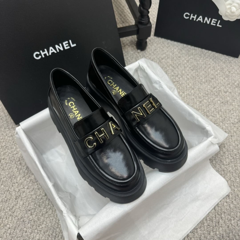 Ch*el leather shoes